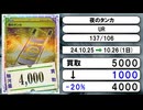 《ポケカ買取相場/46枚》10月25日～10月26日《200円以上騰落》#ポケモンカードゲーム