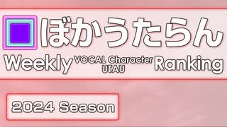 週刊VOCAL CharacterとUTAUランキング　#881・823