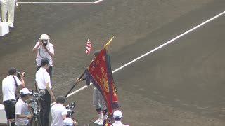 慶応高校 今年は1人〜前年度優勝旗の返還【第106回全国高等学校野球選手権大会〜夏の甲子園 2024年8月7日】