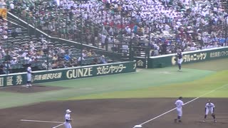 ブルペンで投げる滋賀学園 脇本 耀士くん【甲子園2024 有田工 対 滋賀学園 2024年8月7日】