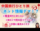 中国一人旅10日間＝＝ネット情報の偏り＝＝中国現金どこでも使えた！＝＝観光ビザの事＝＝日本人の中国観ちょっと偏ってて心配です