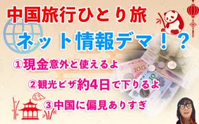 中国一人旅10日間＝＝ネット情報の偏り＝＝中国現金どこでも使えた！＝＝観光ビザの事＝＝日本人の中国観ちょっと偏ってて心配です