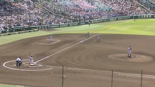 滋賀学園 仲田 隆玖くんのあと東坂 愛琉くんがエラーで出塁【甲子園2024 有田工 対 滋賀学園 2024年8月7日】