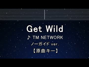 カラオケ♬ Get Wild - TM NETWORK 【ガイドメロディなし】 歌詞 ふりがな