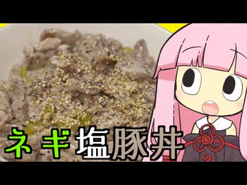 【結月ゆかり×琴葉茜】ネギ塩豚丼作ってみた【VOICEROIDキッチン】