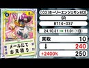 《デジカ買取相場/4枚》10月31日～11月01日《200円以上騰落》#デジモンカードゲーム