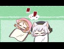 【ショート】ちびずんだもんと遊び疲れた狼ちゃんと猫ちゃんあともち公