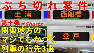 【第十弾】関東のマジでむかつく列車の行先3選【JR東日本】【ゆっくり解説】#Shorts