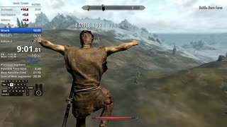 【Skyrim】メインクエストAny%RTA 21分35秒 (LRT)
