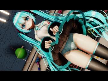 【ＭＭＤ】スカートパタパタ＆お尻チラチラ　げのげ式初音ミク【ぱんつ接写】