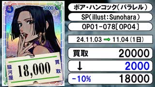 《ワンピ買取相場/35枚》11月03日～11月04日《200円以上騰落》#ワンピースカードゲーム