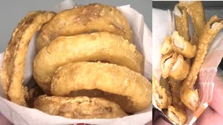 バーガーキングのオニオンリングを食べました。