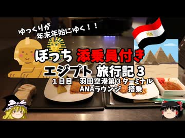 【ゆっくり】エジプト旅行記　3　ANAラウンジ豪遊