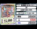 《デュエマ買取相場/10枚》11月05日～11月06日《200円以上騰落》#デュエルマスターズ