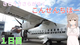 さとうささらがゆく「こんせんちほー」1日目