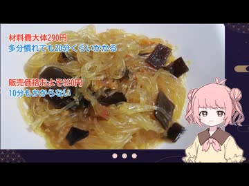 無職（24）「今更一般的な麻婆春雨を食べる」