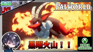 今度は灼熱の黒曜火山で炎系パルをテイムするぞ！！【夫婦実況】【ゆきとの日常】【パルワールド】