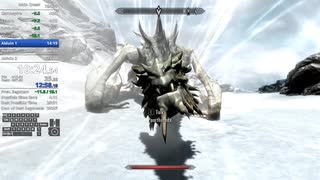【Skyrim】メインクエストAny%RTA 21分24秒 (LRT)