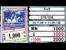 《ポケカ買取相場/4枚》11月08日～11月09日《200円以上騰落》#ポケモンカードゲーム