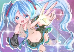 元:漫画家が配信1時間で初音ミク描いてみた。