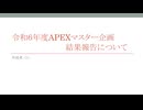【Apex】シーズン22マスター企画結果報告について