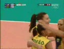 バレーボール北京オリンピック女子決勝　アメリカvsブラジル 1set
