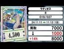 《ポケカ買取相場/38枚》11月11日～11月12日《200円以上騰落》#ポケモンカードゲーム