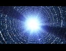 The rotating data CGI displayed.新納隆