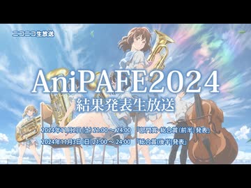 AniPAFE2024 結果発表生放送 「総合賞後半」①