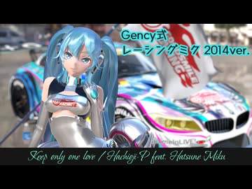 【第4回MMD廃】【ハジメテノミク２】Keep Only One Love / Gency式レーシングミク 2014ver.
