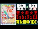 《46枚》ラッシュデュエル 買取相場｜11月16日～11月17日 ＜200円以上騰落＞ #遊戯王ラッシュデュエル