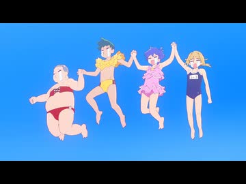 女子の水着を着るコタローたち【ぷにるはかわいいスライム ７話】