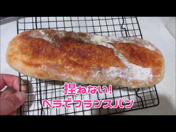捏ねない！ヘラでフランスパン