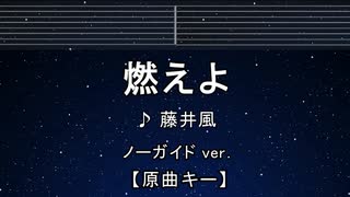 カラオケ♬ 燃えよ - 藤井 風 【ガイドメロディなし】 インスト, 歌詞