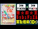 《6枚》ラッシュデュエル 買取相場｜11月20日～11月21日 ＜200円以上騰落＞ #遊戯王ラッシュデュエル