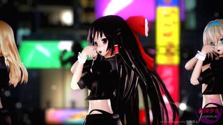 【東方MMD】霊夢・魔理沙・アリスで「帝国少女」1080P