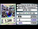 《15枚》デジカ 買取相場｜11月21日～11月22日 ＜200円以上騰落＞ #デジモンカードゲーム