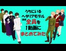【第4回MMD廃】初音ミクのライブっぽい曲選でうちにいるヘタリア人体モデルほぼ全員を1動画にまとめてみた