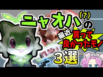 ニャオハ(?)の最近買って良かったモノ３選