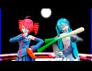 MMD、テト、ミク、計２人、で、LADYCRAZY・重音テト・Cover
