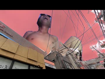 アナルを変にした人類への報復として怪獣化し都市を破壊するアナ変兄貴