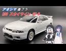 もち工作#06　アオシマ　ザ・スナップ キット　楽プラ　ニッサン　R33 スカイライン GTーR【プラモデル】