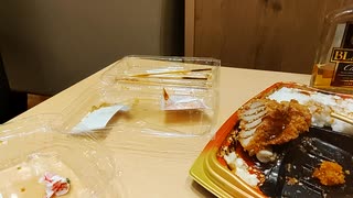 イオンのみ　　ヒレカツ弁当　いたわさは旨い　#晩酌