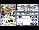 《20枚》デジカ 買取相場｜11月23日～11月24日 ＜200円以上騰落＞ #デジモンカードゲーム