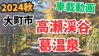 [車載動画]大町市 葛温泉〜高瀬渓谷の紅葉