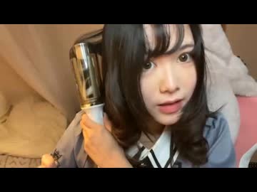 ヘアアイロンを使うげっさん