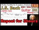 [Repeat]J.S. Bach -  Violin Partita in E major, Prelude BWV1006 Guitar Picking  Practice[3hours]