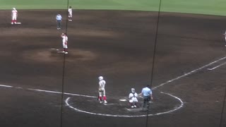 延長 智弁学園タイブレークでエラーと山崎光留くんによる犠牲フライで得点【岐阜城北 対 智弁学園〜夏の甲子園 2024年8月7日】