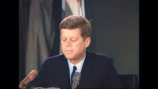 ケネディ大統領がキューバ封鎖を命令 キューバ危機 1962年（昭和37年） AIカラー化