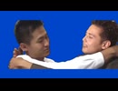 AIくんが作る抱きしめ合うKMRと虐待おじさんBB